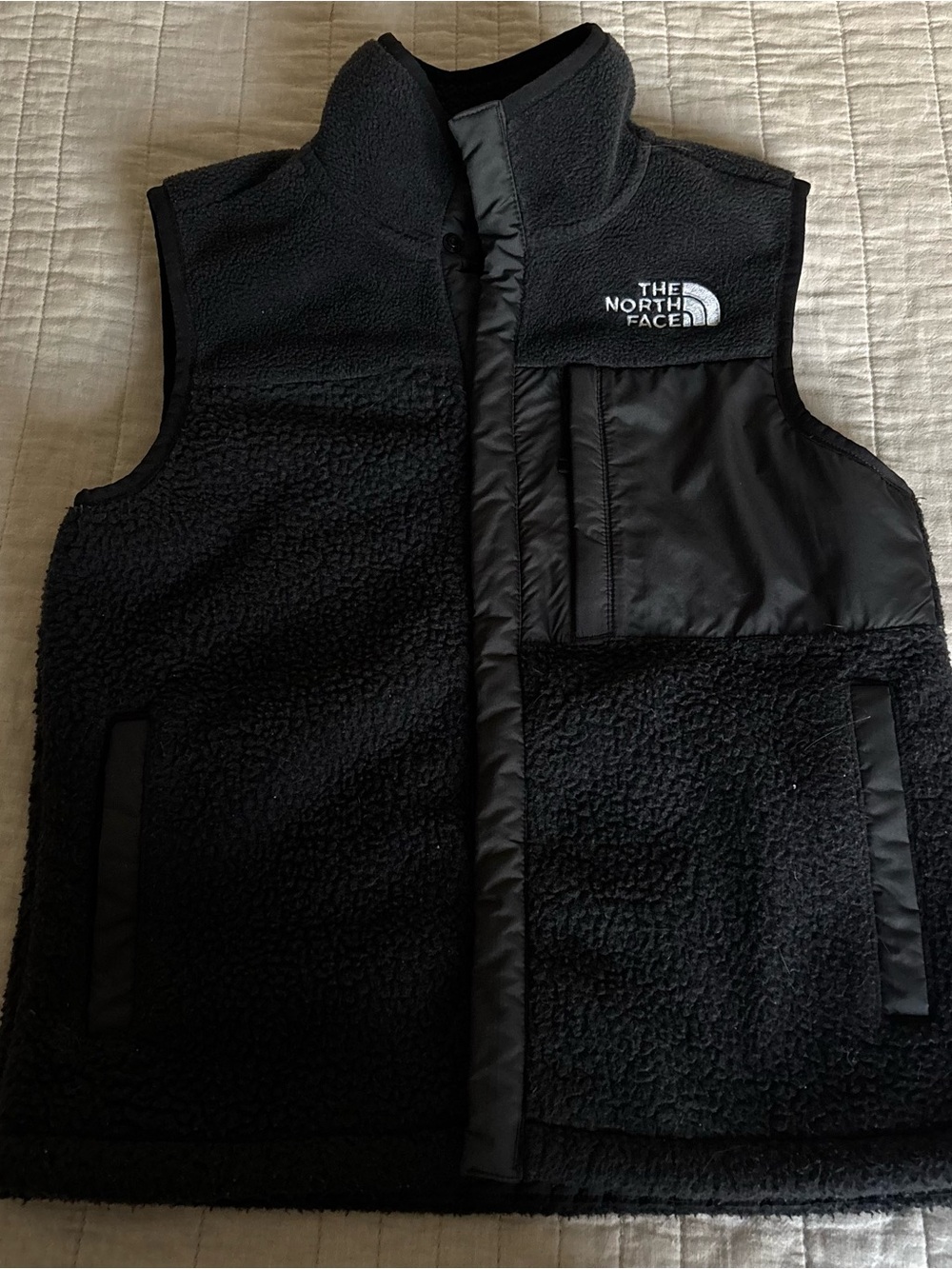 The North Face Black Sherpa Fleece Vest